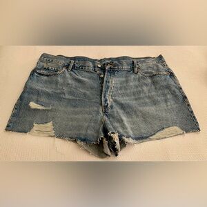 Old Navy Blue Jean Shorts Distressed Cut-Offs